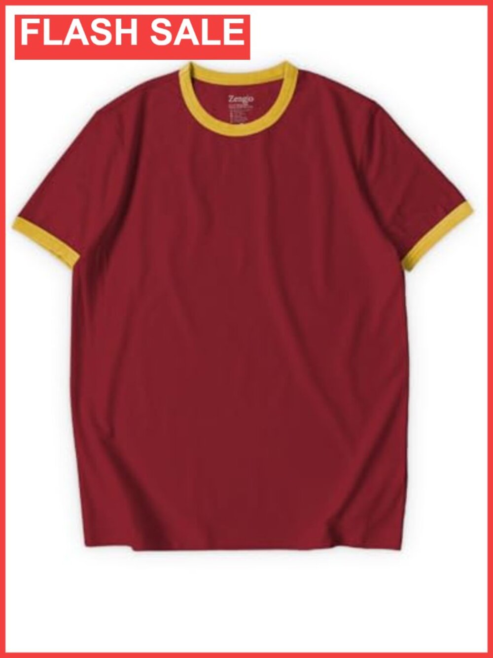 Men's Ringer Tee Crewneck Athletic Short Sleeve Sport Shirt